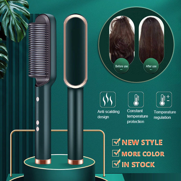 2-in-1 Ionic Hair Straightening & Styling Brush